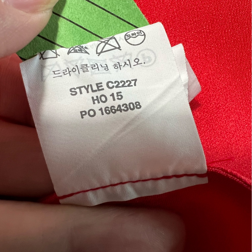JCREW Red Racerback Silk Tank SZ 10 - Picture 6 of 7